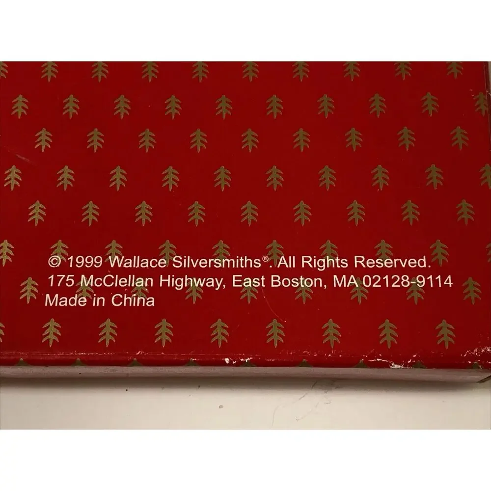 Vintage‎ 1999 Wallace Silversmiths Set of 4 Silver Plated SS Holiday Spreaders